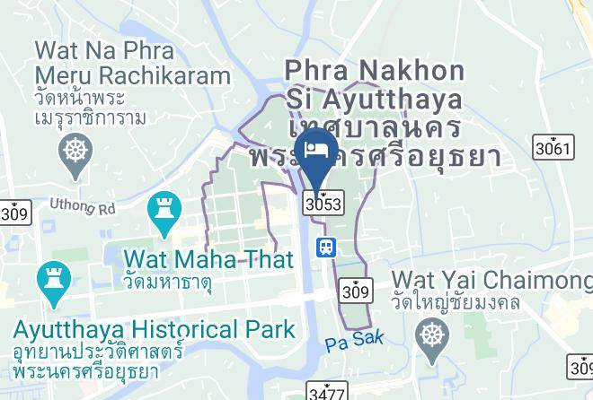 Amphoe Phra Nakhon Si Ayutthaya - The Train Guesthose Maps