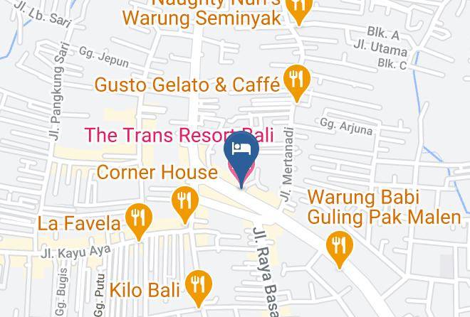 The Trans Resort Bali Map