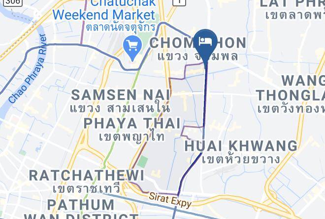 Huai Khwang - The Travellers Hotel Maps