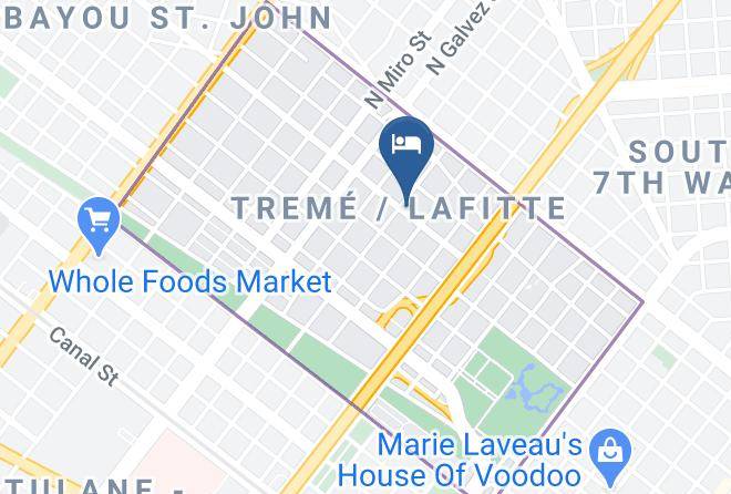 The Treme Hotel New Orleans Map