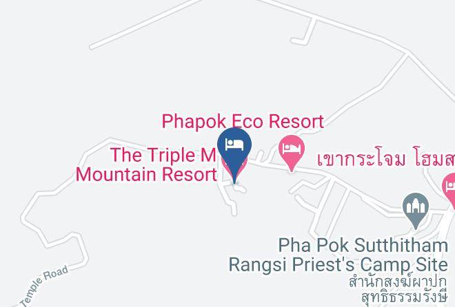 Amphoe Suan Phueng - The Triple M Mountain Resort Maps