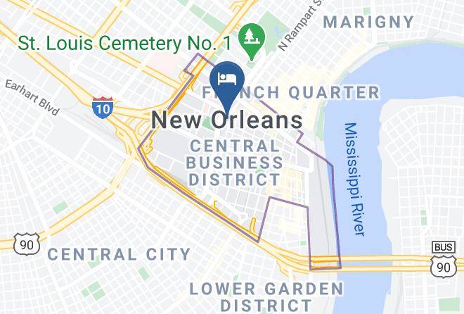 Orleans Par - The Troubadour Hotel New Orleans Tapestry Collection By Hilton Maps