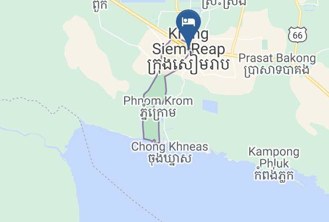 The Twizt Lifestyle Hostel Map - Siem Reap - Siem Reab Town