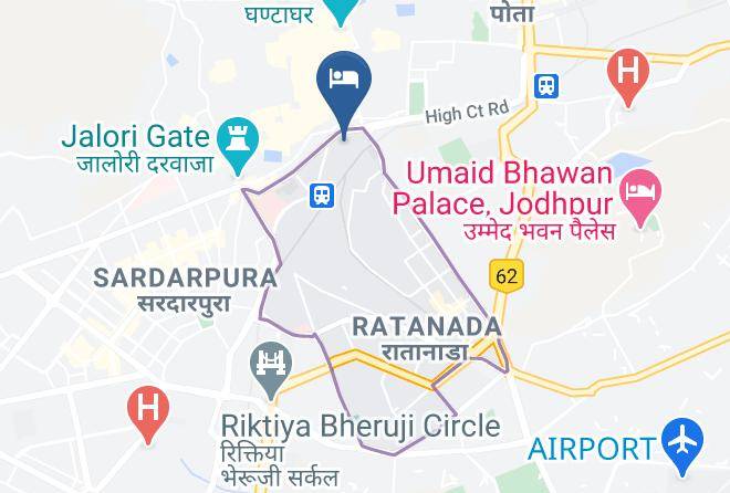 Jodhpur - The Umed Hotel Maps