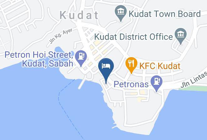 Bahagian Kudat - The Upperdeck Hotel Maps