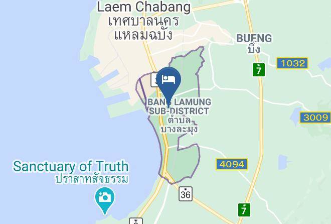 Amphoe Bang Lamung - The Vega Resort Maps