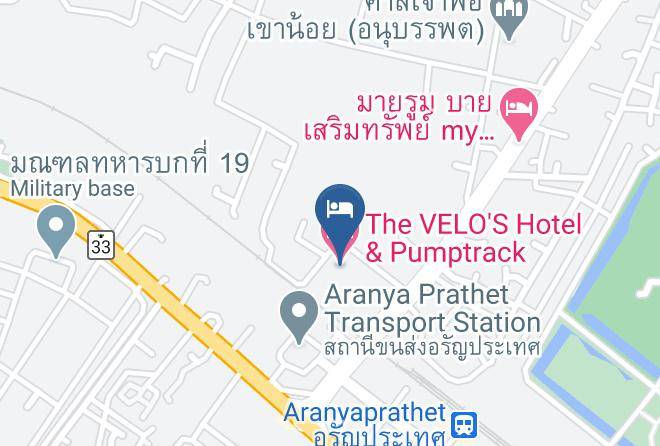 Amphoe Aranyaprathet - The Velo's Hotel & Pumptrack Maps