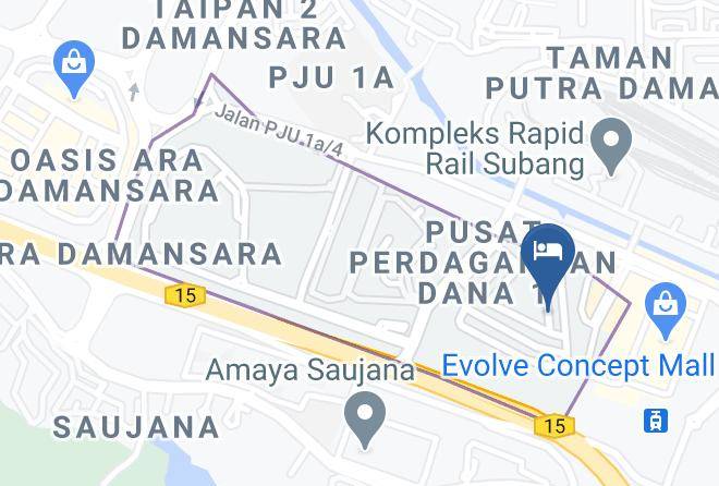 Petaling - The Verve Hotel Ara Damansara Maps