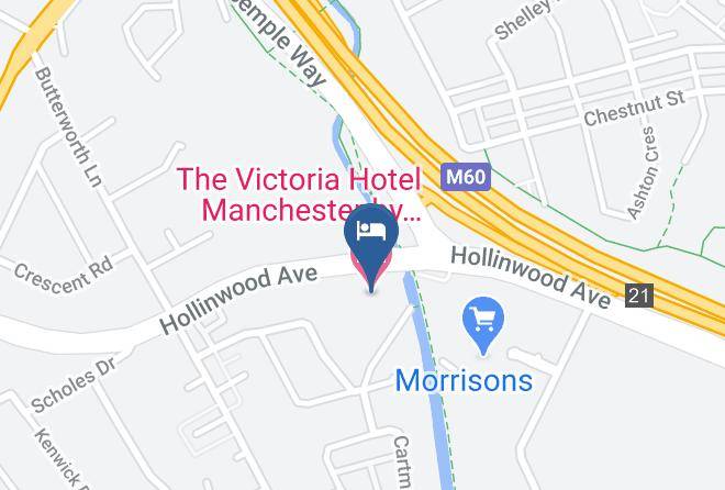 Greater Manchester - The Victoria Hotel Manchester By Compass Hospitality Maps
