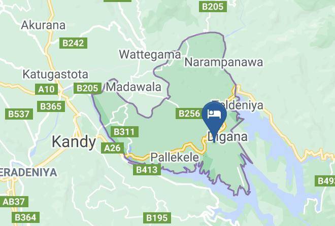 Kandy - The Victoria Nest Bungalow Maps