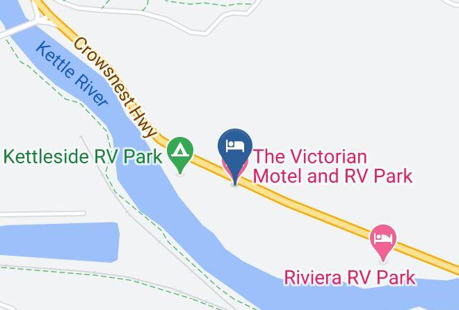 The Victorian Motel And Rv Park Map