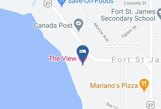 The View Hotel Fort St James Map - British Columbia - Bulkley Nechako