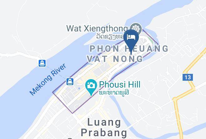 Louangphrabang - The View Pavilion Hotel Maps