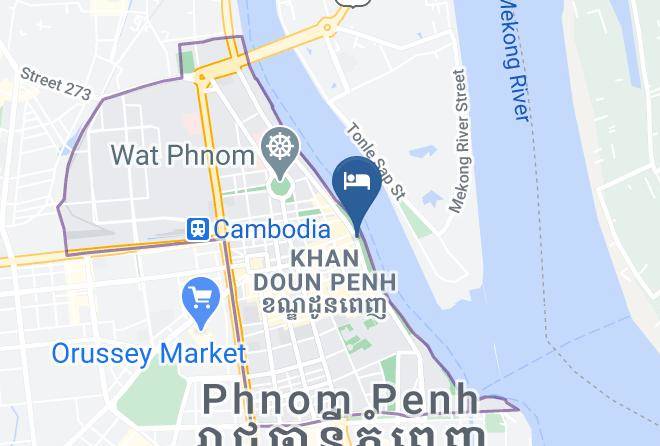 Doun Penh - The View Point Hotel Maps