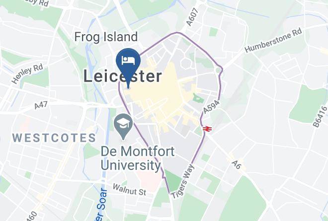 Leicester City - Villare Leicester City Centre Hotel Maps