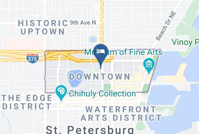 Courtyard By Marriott St Petersburg Downtown Map