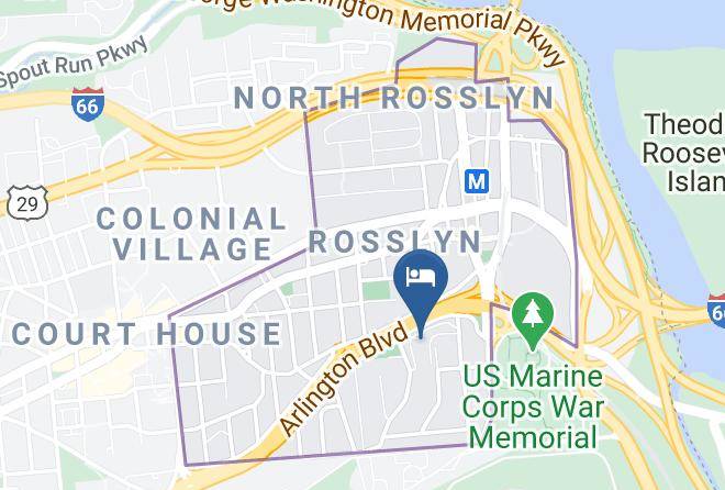 Arlington - Virginian Suites Arlington Maps