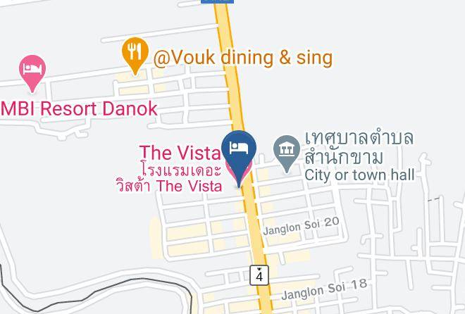 Amphoe Sadao - The Vista Hotel Maps