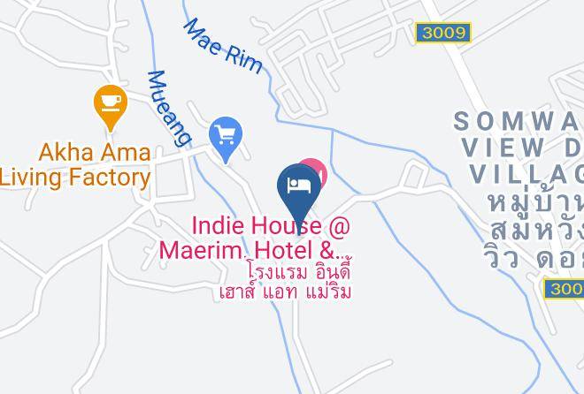 Amphoe Mae Rim - The Warmth Hotel Maps