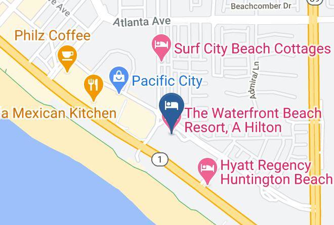 Orange - The Waterfront Beach Resort A Hilton Hotel Maps