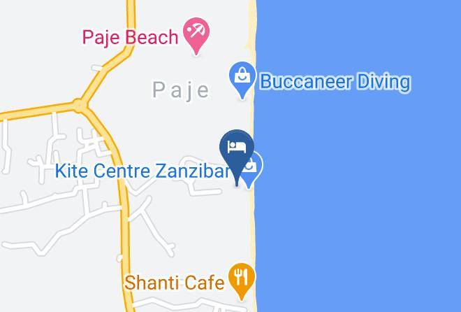 The Waterfront Zanzibar Beach Hotel Map