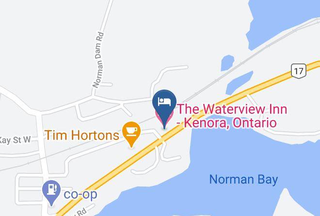 Kenora - The Waterview Inn Kenora Ontario Maps