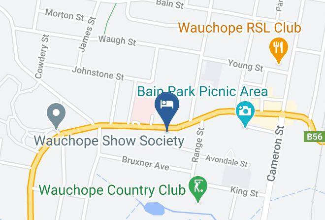 The Wauchope Motel Map