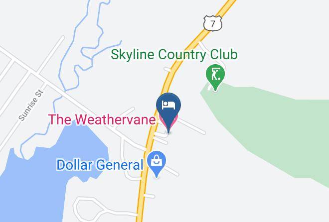 The Weathervane Motel Map