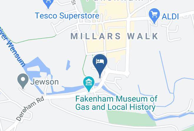 Norfolk - The Wensum Lodge Hotel Maps