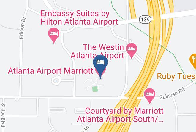 Fulton - Atlanta Airport Marriott Maps