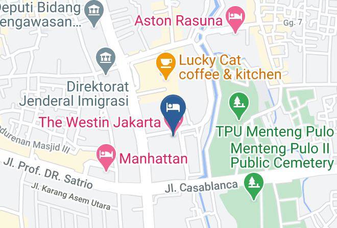 The Westin Jakarta Map - Jakarta - Jakarta Selatan
