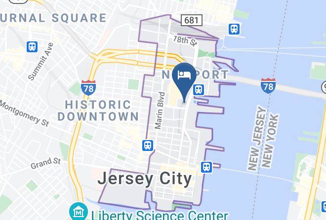 Hudson - The Westin Jersey City Newport Maps