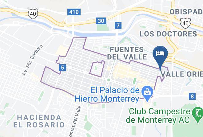 The Westin Monterrey Valle Map