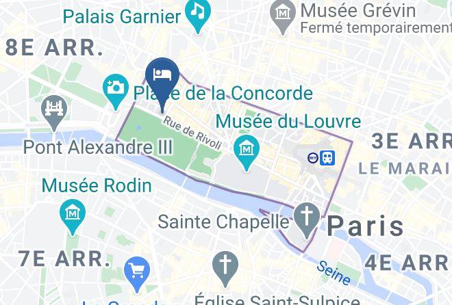 The Westin Paris Vendome Map