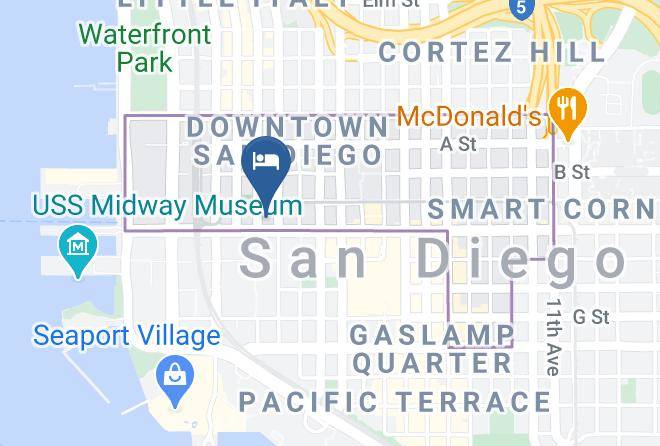 The Westin San Diego Bayview Map