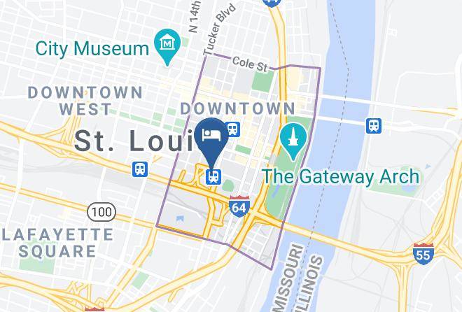 St Louis City - The Westin St Louis Maps