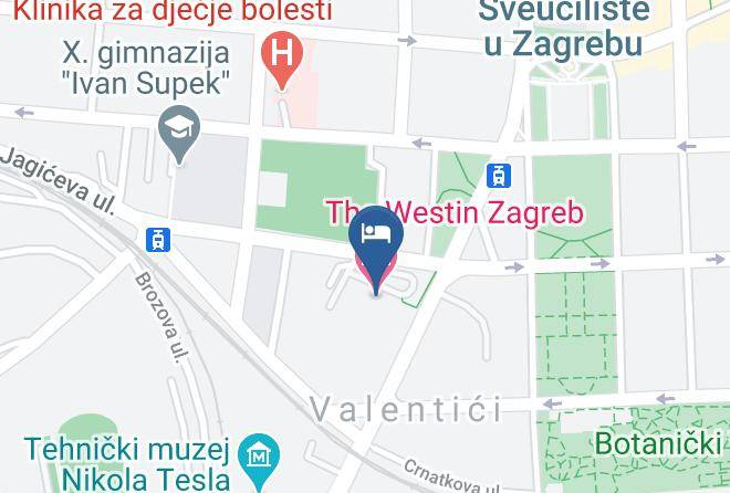 The Westin Zagreb Map