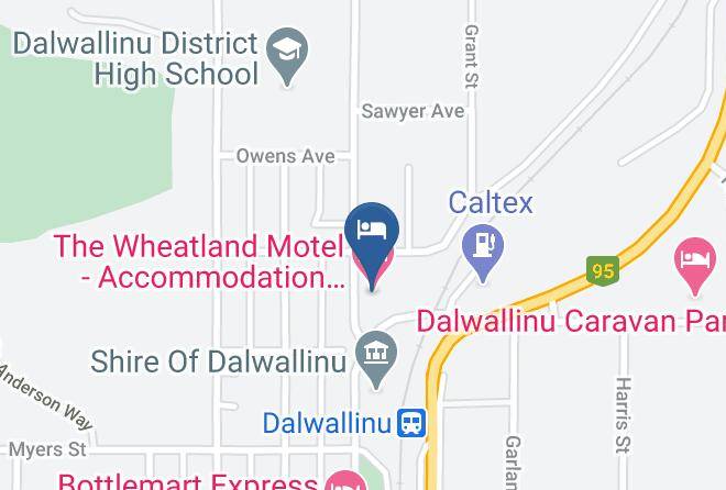 Dalwallinu - The Wheatland Motel Accommodation Dalwallinu Maps