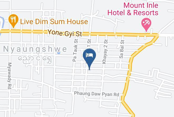 Taunggyi - The White Avenue Hotel Maps