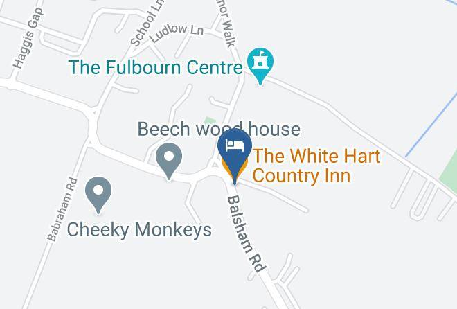 Cambridgeshire - The White Hart Country Inn Maps