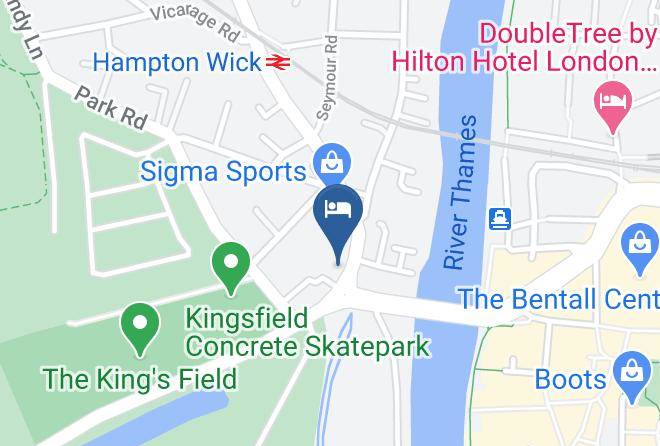 London - The White Hart Hotel Hampton Wick Maps