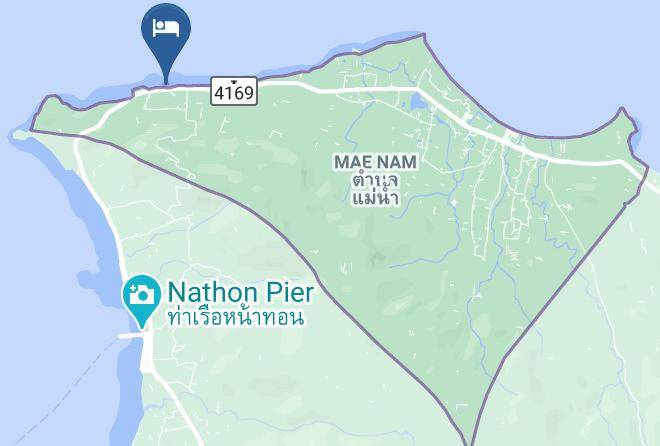 Amphoe Ko Samui - The White Pearl Beach Club & Restaurant In Bangpo Maps