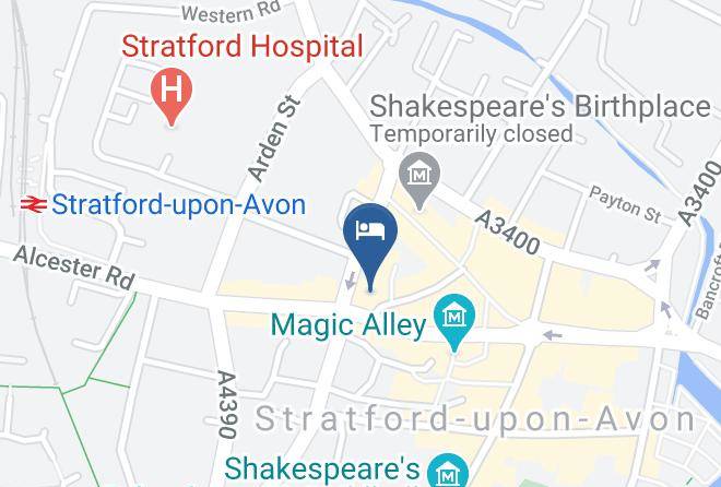 Warks - The White Swan Hotel Stratford Maps