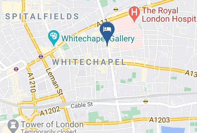 London - The Whitechapel Hotel Maps