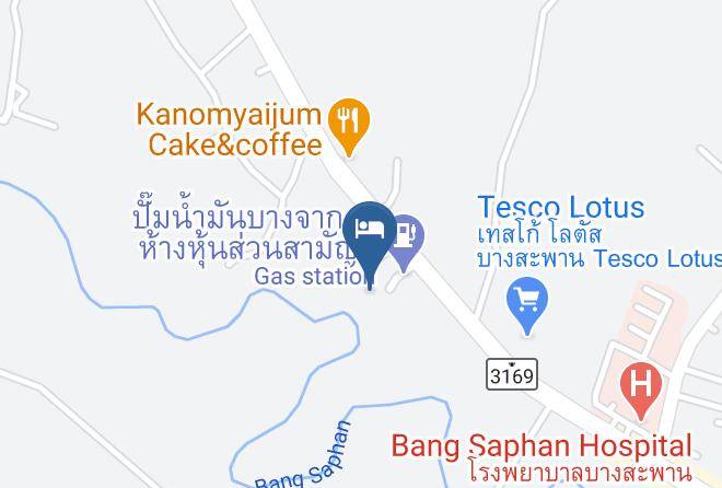 Amphoe Bang Saphan - The Win Hotel Maps