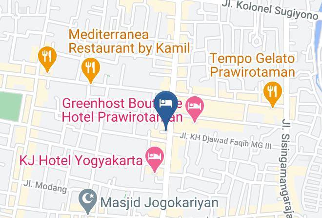 Kota Yogyakarta - The Winotosastro Hotel Maps