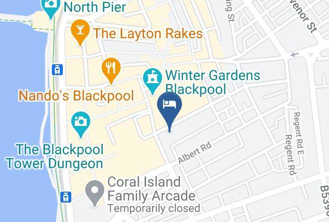 Blackpool - The Winter Garden Suites Maps