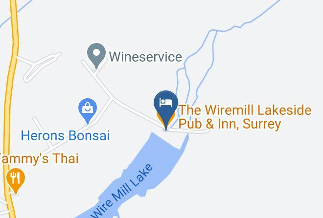Surrey - The Wiremill Lakeside Pub & Inn Surrey Maps