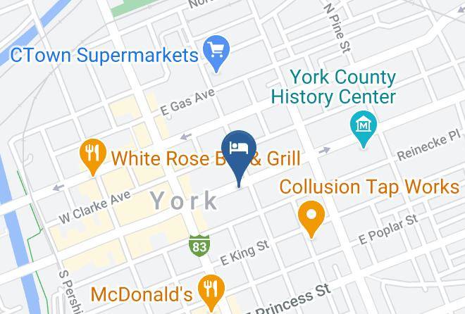 York - The Yorktowne Hotel Maps