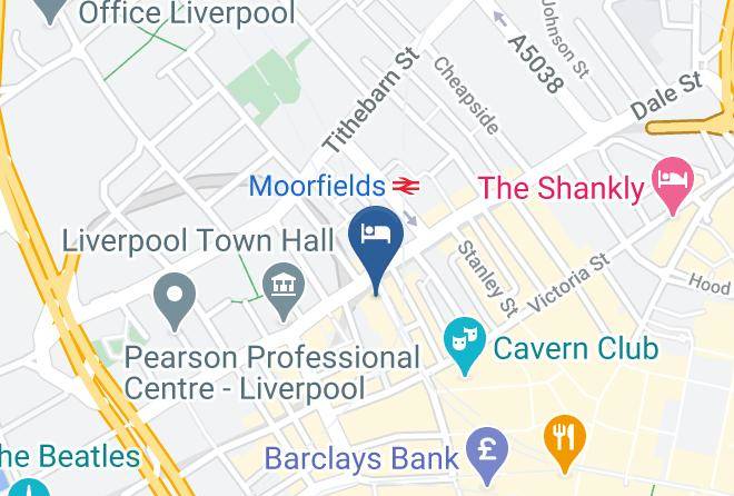 The Z Hotel Liverpool Map